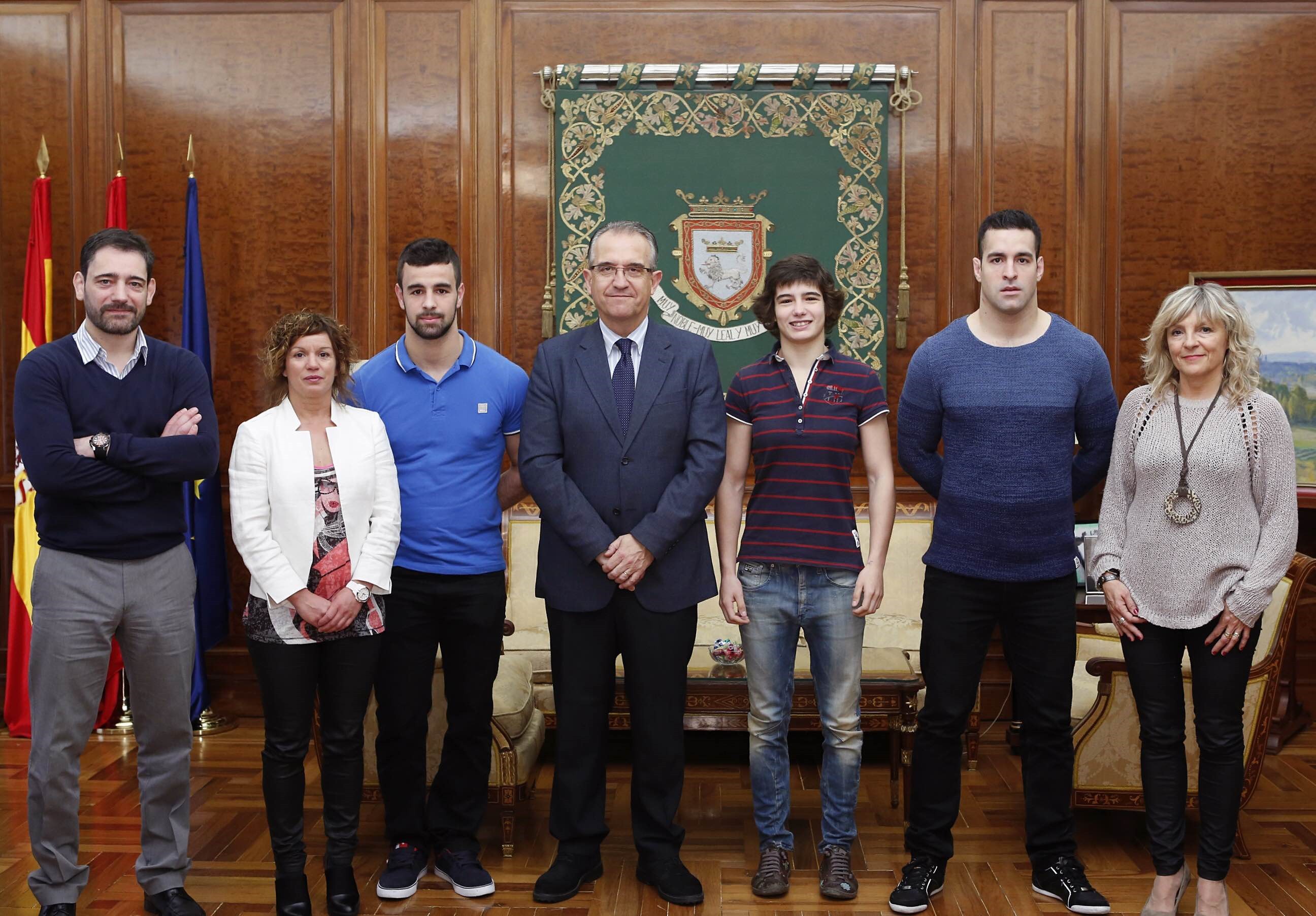 Recepci&oacute;n del Alcalde de Pamplona a los medallistas del Cpto. Esp. Absoluto